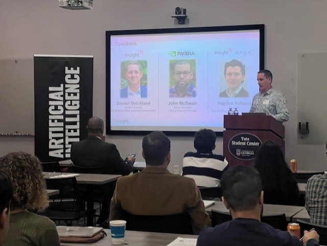 Steve Strickland (Insight Enterprises) kicks off the industry speakers session.